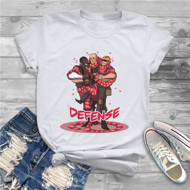 Defense Classes Women T Shirts Team Fortress 2 Shooter Game Vintage Tee Shirt Short Sleeve O.jpg 640x640 10 - Team Fortress 2 Merch