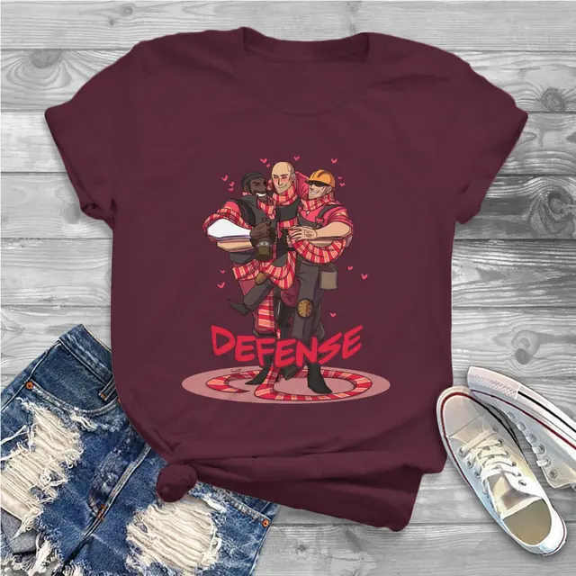 Defense Classes Women T Shirts Team Fortress 2 Shooter Game Vintage Tee Shirt Short Sleeve O.jpg 640x640 11 - Team Fortress 2 Merch