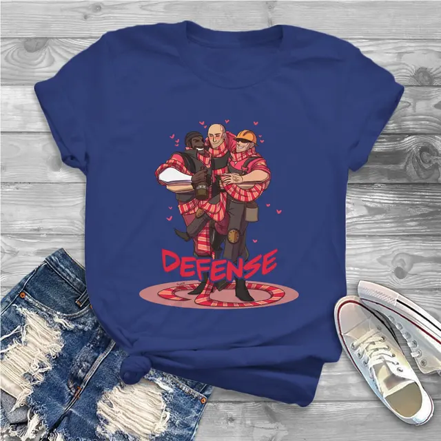 Defense Classes Women T Shirts Team Fortress 2 Shooter Game Vintage Tee Shirt Short Sleeve O.jpg 640x640 15 - Team Fortress 2 Merch