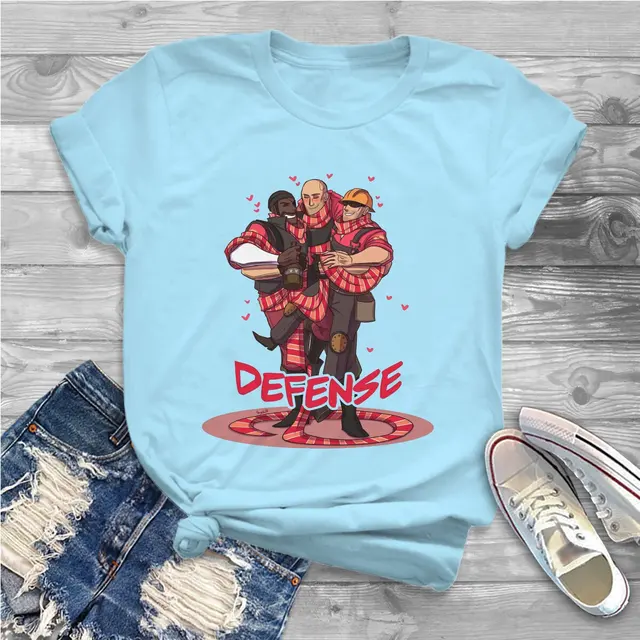 Defense Classes Women T Shirts Team Fortress 2 Shooter Game Vintage Tee Shirt Short Sleeve O.jpg 640x640 18 - Team Fortress 2 Merch