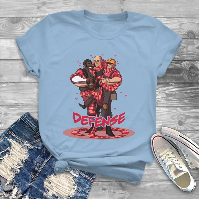 Defense Classes Women T Shirts Team Fortress 2 Shooter Game Vintage Tee Shirt Short Sleeve O.jpg 640x640 24 - Team Fortress 2 Merch