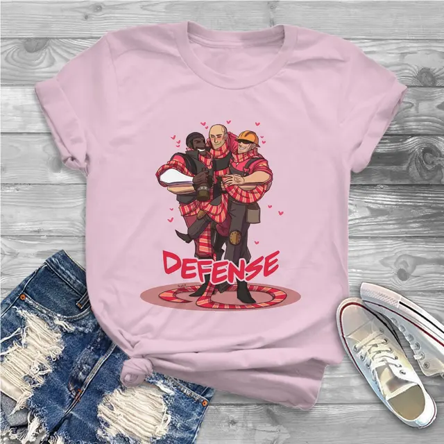 Defense Classes Women T Shirts Team Fortress 2 Shooter Game Vintage Tee Shirt Short Sleeve O.jpg 640x640 7 - Team Fortress 2 Merch