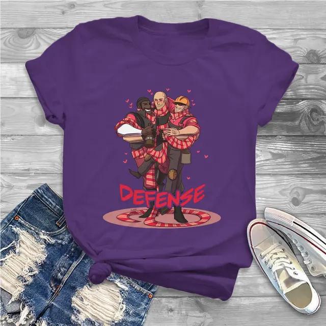 Defense Classes Women T Shirts Team Fortress 2 Shooter Game Vintage Tee Shirt Short Sleeve O.jpg 640x640 8 - Team Fortress 2 Merch