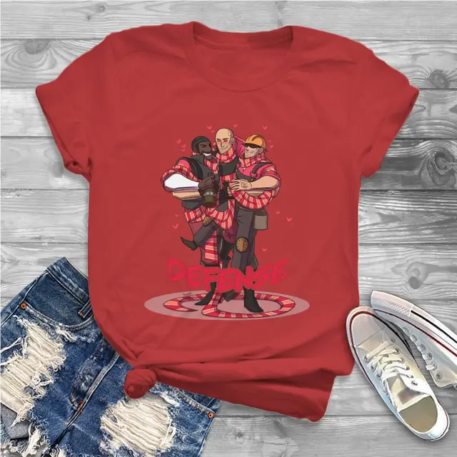 Defense Classes Women T Shirts Team Fortress 2 Shooter Game Vintage Tee Shirt Short Sleeve O.jpg 640x640 9 - Team Fortress 2 Merch