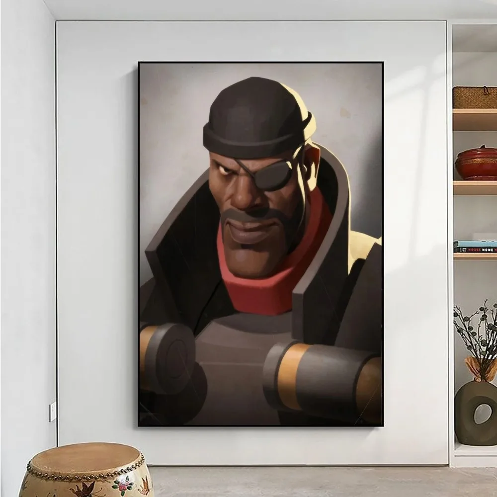Team Popular Fortress 2 Game Poster Club Kraft Paper Prints Rules Poster Vintage Room Cafe Bar 8 - Team Fortress 2 Merch