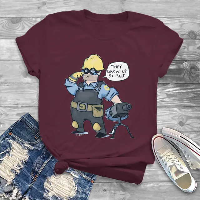 They Grow Up So Fast Women Clothing Team Fortress 2 Shooter Game Graphic Female Tshirts Vintage.jpg 640x640 11 - Team Fortress 2 Merch