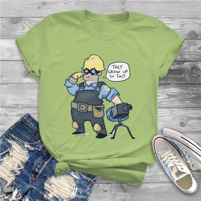 They Grow Up So Fast Women Clothing Team Fortress 2 Shooter Game Graphic Female Tshirts Vintage.jpg 640x640 13 - Team Fortress 2 Merch