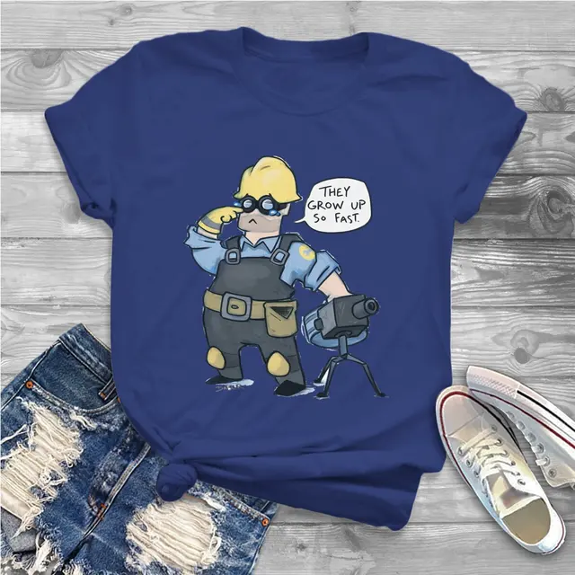 They Grow Up So Fast Women Clothing Team Fortress 2 Shooter Game Graphic Female Tshirts Vintage.jpg 640x640 15 - Team Fortress 2 Merch