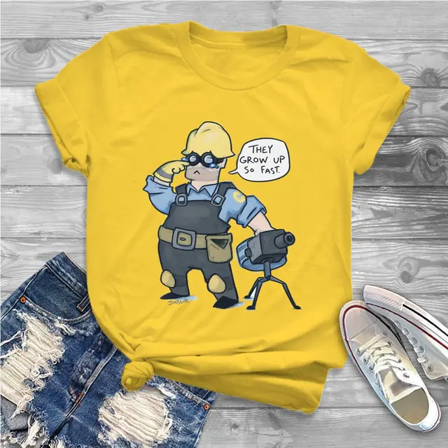 They Grow Up So Fast Women Clothing Team Fortress 2 Shooter Game Graphic Female Tshirts Vintage.jpg 640x640 16 - Team Fortress 2 Merch