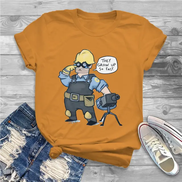 They Grow Up So Fast Women Clothing Team Fortress 2 Shooter Game Graphic Female Tshirts Vintage.jpg 640x640 17 - Team Fortress 2 Merch