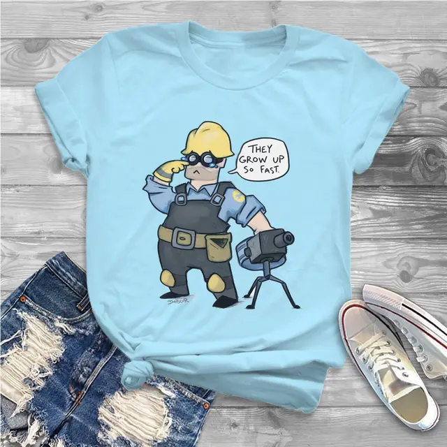 They Grow Up So Fast Women Clothing Team Fortress 2 Shooter Game Graphic Female Tshirts Vintage.jpg 640x640 18 - Team Fortress 2 Merch