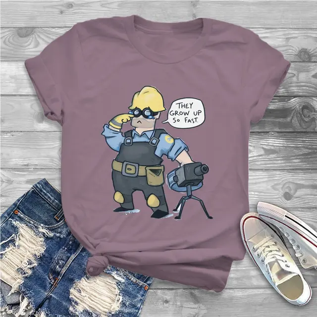 They Grow Up So Fast Women Clothing Team Fortress 2 Shooter Game Graphic Female Tshirts Vintage.jpg 640x640 19 - Team Fortress 2 Merch