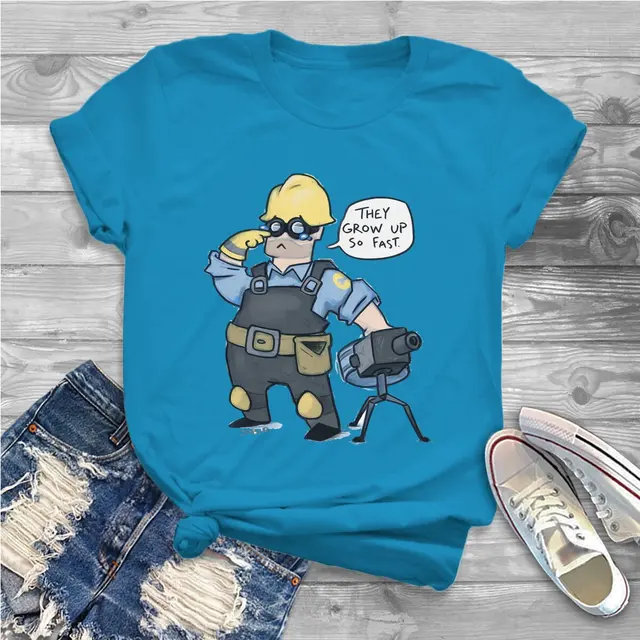 They Grow Up So Fast Women Clothing Team Fortress 2 Shooter Game Graphic Female Tshirts Vintage.jpg 640x640 20 - Team Fortress 2 Merch