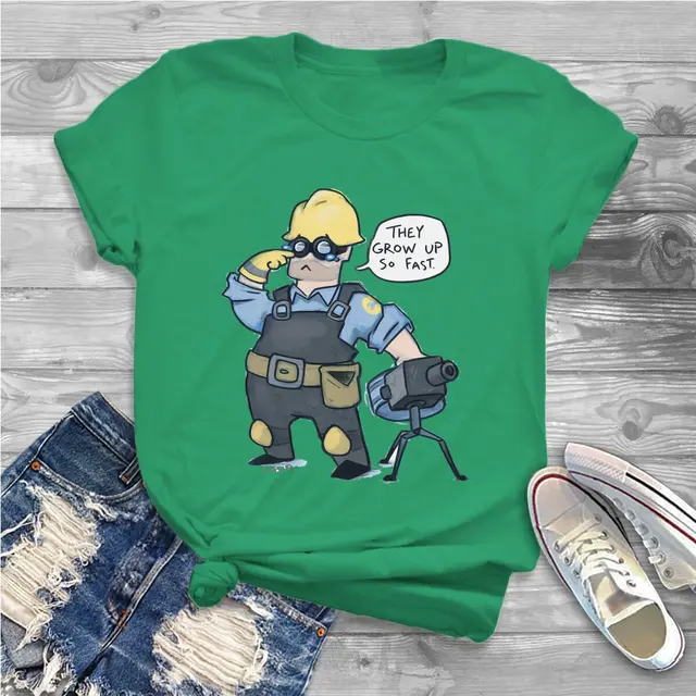 They Grow Up So Fast Women Clothing Team Fortress 2 Shooter Game Graphic Female Tshirts Vintage.jpg 640x640 23 - Team Fortress 2 Merch