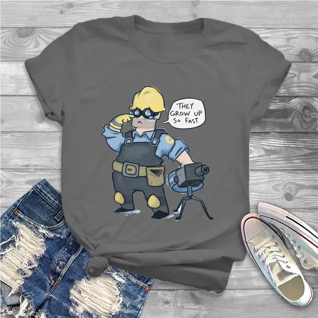 They Grow Up So Fast Women Clothing Team Fortress 2 Shooter Game Graphic Female Tshirts Vintage.jpg 640x640 5 - Team Fortress 2 Merch
