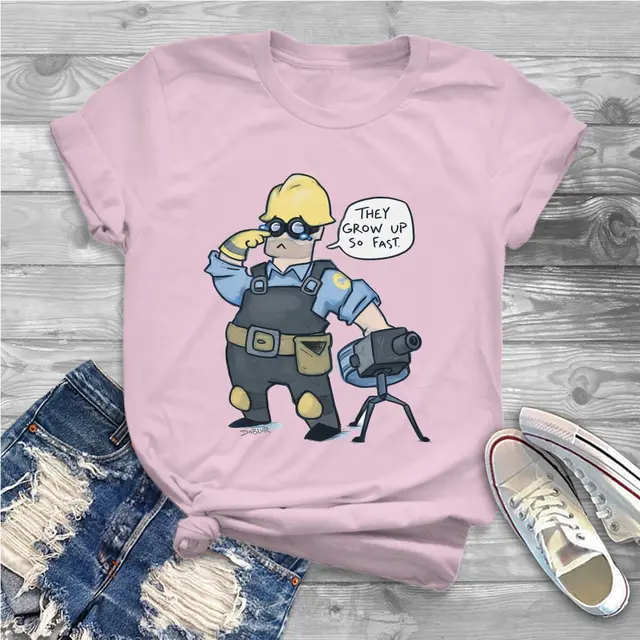 They Grow Up So Fast Women Clothing Team Fortress 2 Shooter Game Graphic Female Tshirts Vintage.jpg 640x640 7 - Team Fortress 2 Merch