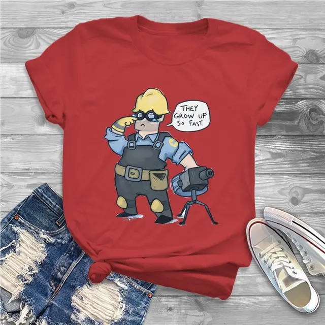 They Grow Up So Fast Women Clothing Team Fortress 2 Shooter Game Graphic Female Tshirts Vintage.jpg 640x640 9 - Team Fortress 2 Merch