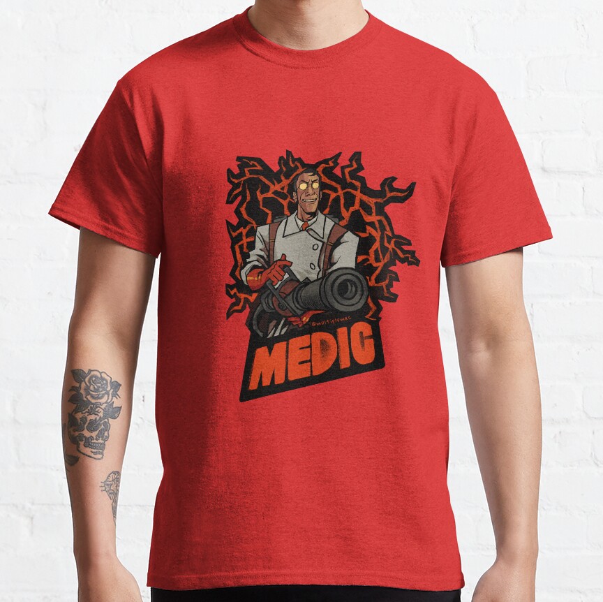 ssrcoclassic teemensdd21218219e99865front altsquare product1000x1000.u1 39 - Team Fortress 2 Merch