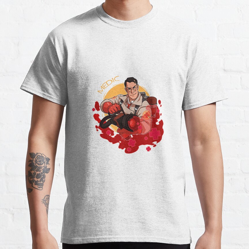 ssrcoclassic teemensfafafaca443f4786front altsquare product1000x1000.u1 30 - Team Fortress 2 Merch