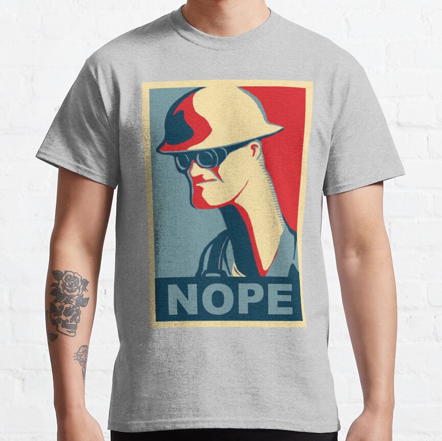 ssrcoclassic teemensheather greyfront altsquare product1000x1000.u1 6 - Team Fortress 2 Merch